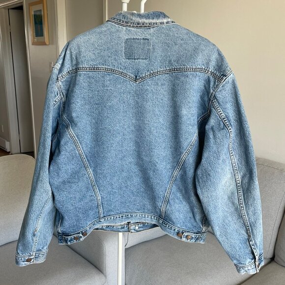 RARE VINTAGE 90's Levi’s Denim Trucker Jacket 75528-4891 Canada Men’s XLT TALL - Picture 2 of 16